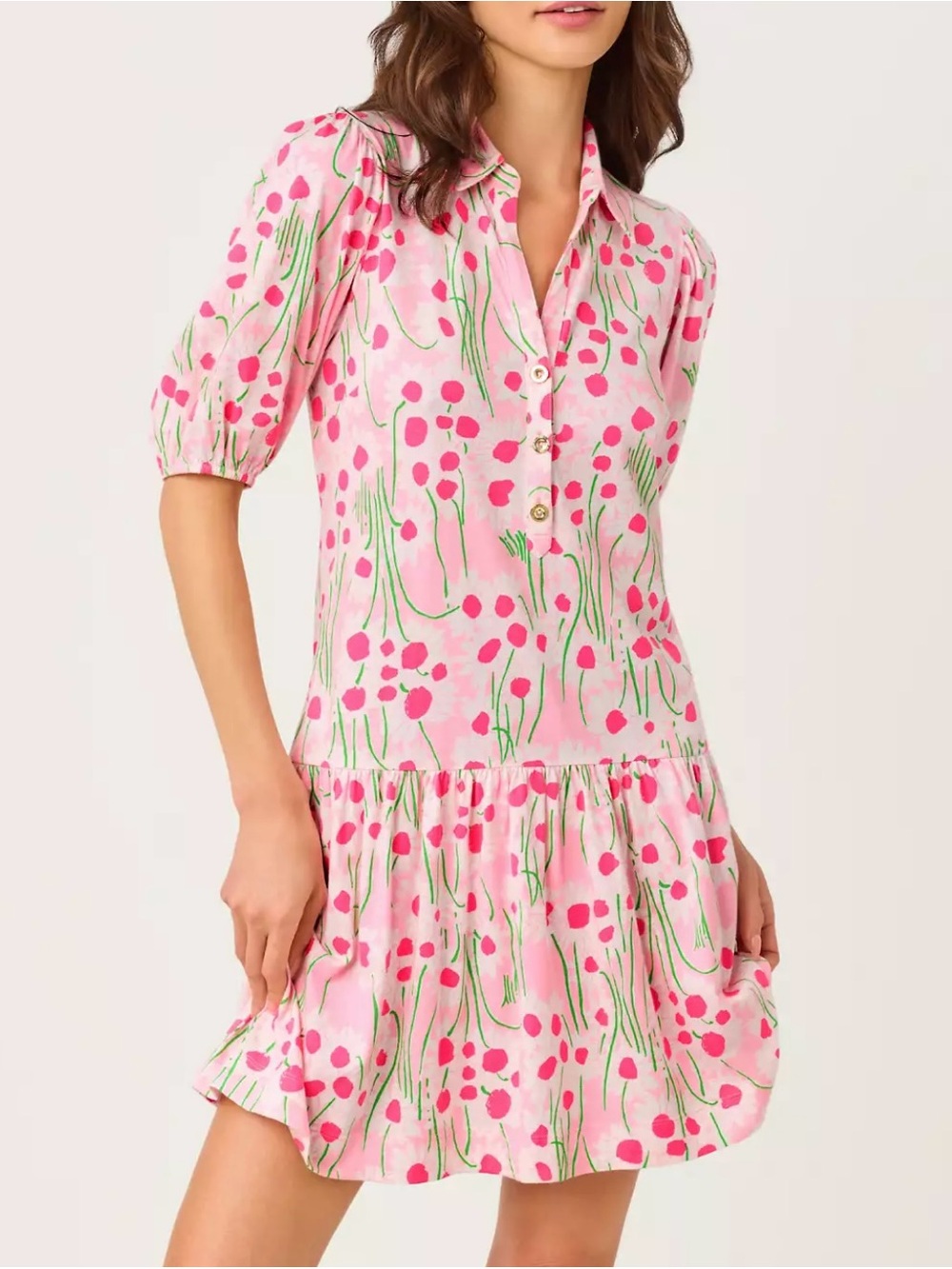 Brand New Lilly Pulitzer Bingley Dress 
Conch Shell Pink Sunny Daisies, XL